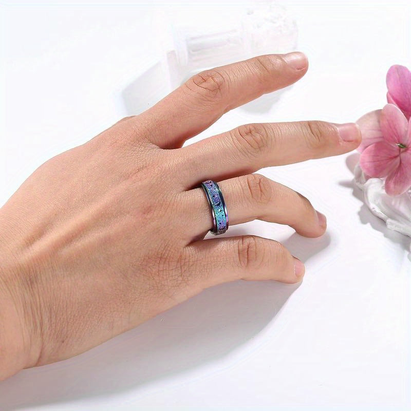 Florideco Rvs Fidget Ring - Discreet Stressverlichting Met Spin