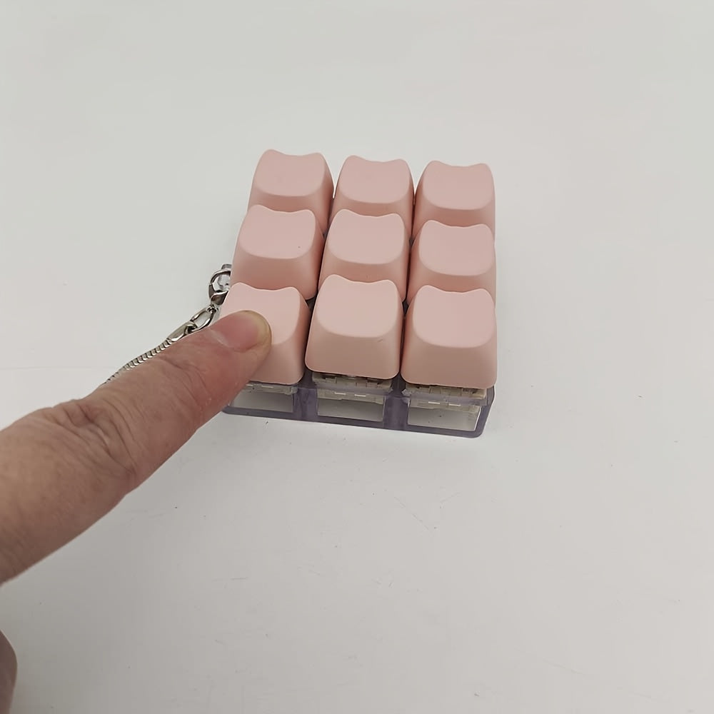 EG Keycap Pop Fidget Sleutelhanger - Draagbaar Push Bubble Voor Focus