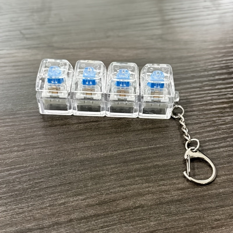 Gizze Four Key Keyboard Fidget Keychain Limited Edition