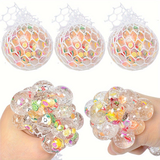 Novelty Squishy Fruit Slice Stressbal - Waterparels Voor Ontspanning Bij Feesten
