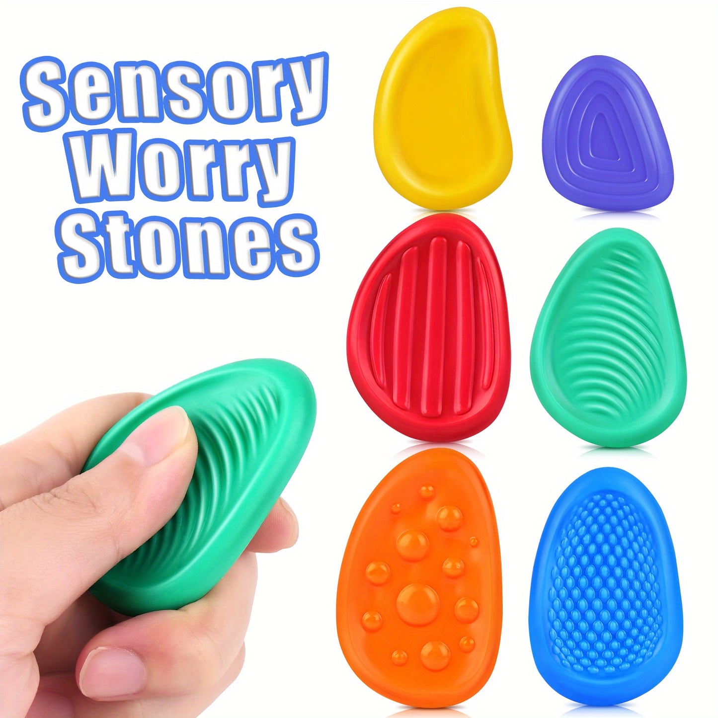 OTAN Sensory Worry Stones Soft Touch Collection Limited