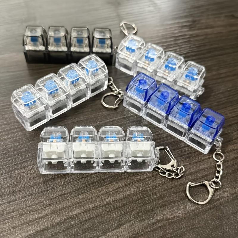 Gizze Four Key Keyboard Fidget Keychain Limited Edition