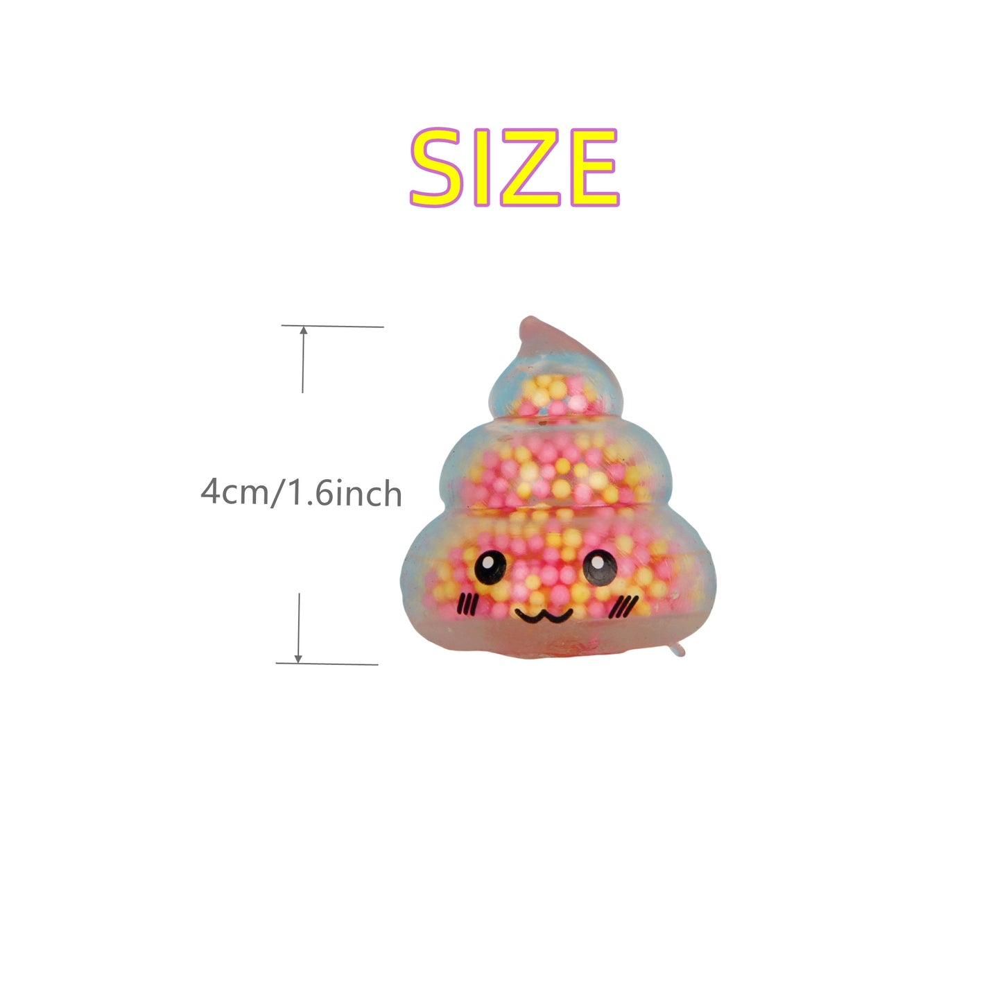 SqueezeJoy Poop Shaped Fidget Toys Soft Rubber Limited Pack