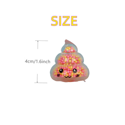 SqueezeJoy Poop Shaped Fidget Toys Soft Rubber Limited Pack