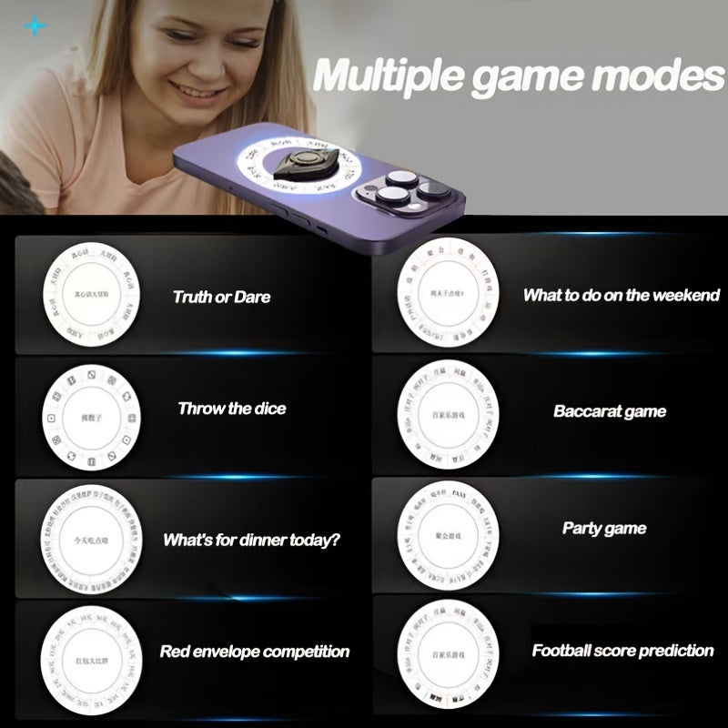 NovaTech Telefoonhouder Fidget Spinner - Drie-in-Een Voor Onderweg