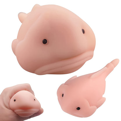 Blobfish Atelier Knijpvis Met TPR-Lichaam - Zachte Knijpvorm Voor Stressverlichting