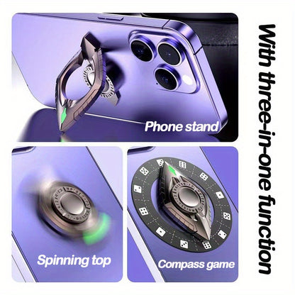 NovaTech Telefoonhouder Fidget Spinner - Drie-in-Een Voor Onderweg